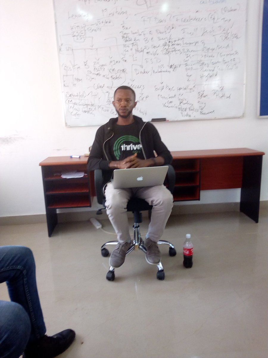PythonAbuja's tweet image. David Azemoh @davyCode talking to us about Building for the Future.
#PythonAbujaTechTalk #PythonAbuja #PythonAbujaMeetup.