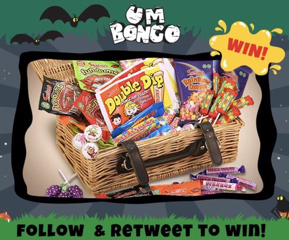 valentine6769's tweet photo. @UmBongoUK Follow &amp; Retweet to Win a Swizzles Sweets Hamper!

Be ready with treats this Halloween and save yourself from treacherous tricks with a hamper from Swizzles, full of classic confectionary! #FreebieFriday https://t.co/C94guijAdB