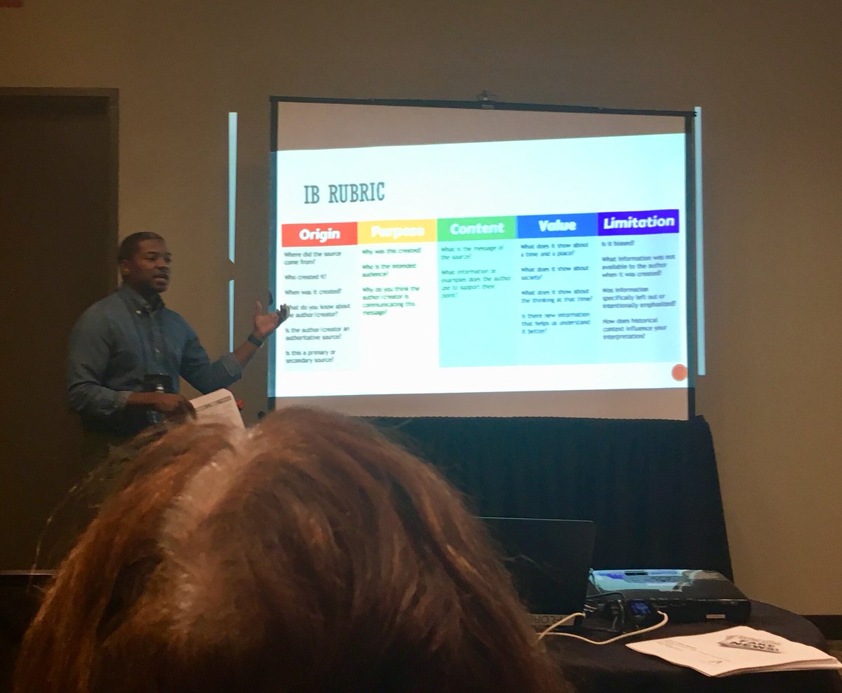 crystal_klose's tweet image. “If you turn on CNN or FOX news, you get 2 different points of view about an event. Primary sources from history are no different.” #TXCSS18 #AnalyzingFakeNews #PointOfView