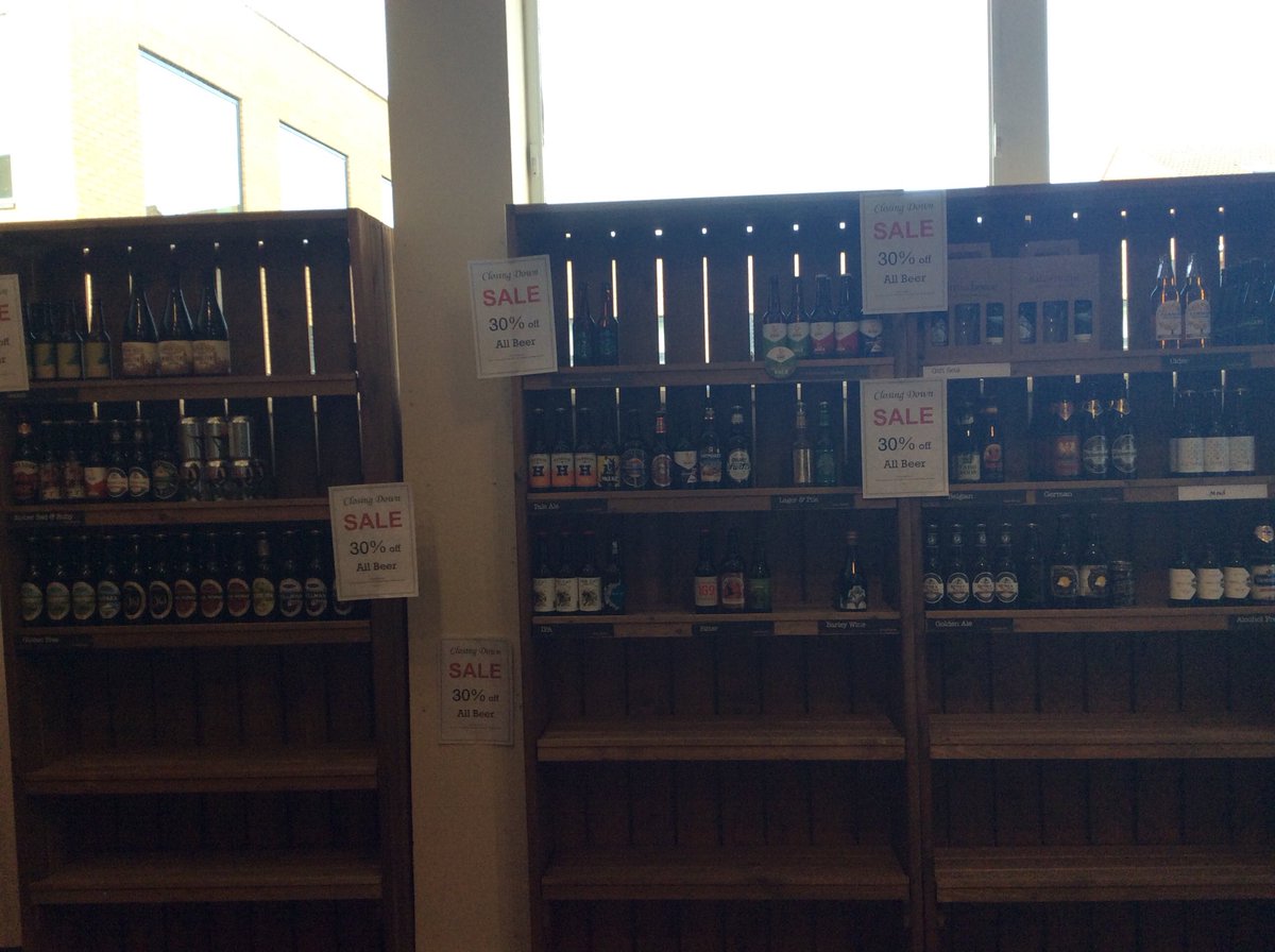 InnatHomeGFD's tweet photo. This is what’s left of our beer, grab it before it goes! #beer #closing #sale https://t.co/2EXsYt78do