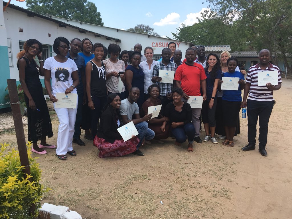 MorganBroccoli's tweet image. Newest graduates of #WHOBEC course in Mpanshya, Zambia! #basicemergencycare