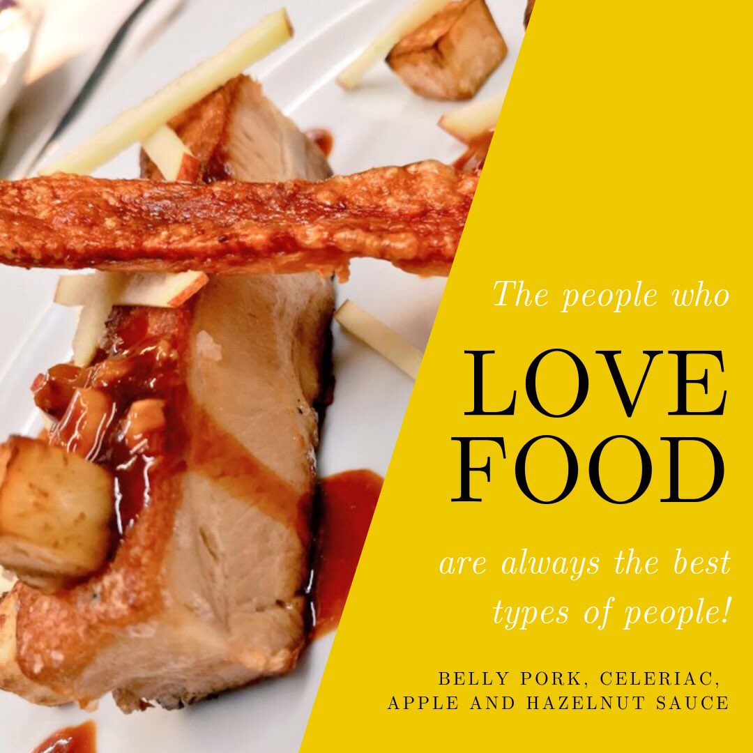 bullyscardiff's tweet photo. Belly pork, celeriac,apple and hazelnut sauce #Frenchcuisine #Finedining #Cardiff #BullysRestaurant https://t.co/tfgyRGFulA https://t.co/lARWM1rxQM