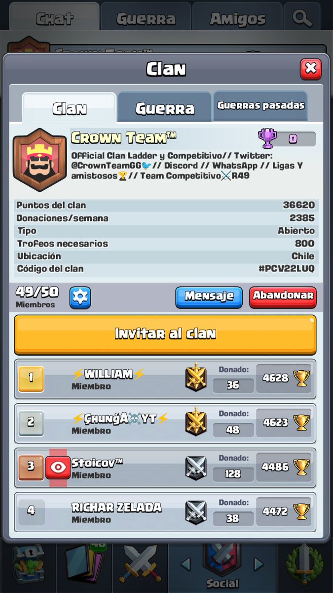 #ClashRoyale | #Aviso
✨¡Vamos muy Bien!✨
#WeAreCrown👑