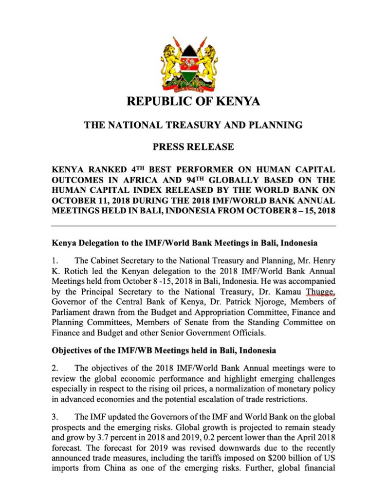 Henry K. Rotich, EGH tweet media