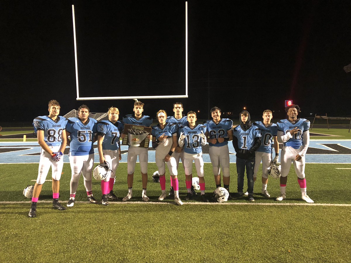 Congrats to the seniors. They leave this field for the last time on Friday night as winners and in possession of the Coal Bucket.