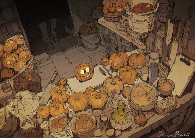 「食べ物 ハロウィン」のTwitter画像/イラスト(古い順)