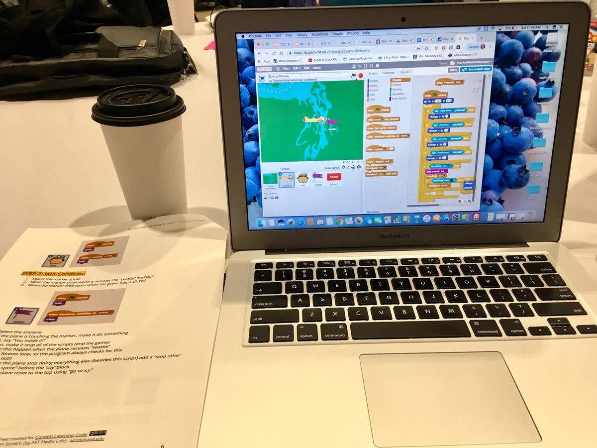 Madame_Kennedy's tweet image. Spending the weekend improving my coding skills! 🤓👌💻 @SMA_Mystic @scratch @nltatesic @NLESDCA #TeacherConCa #canCODE #teacherslearningcode