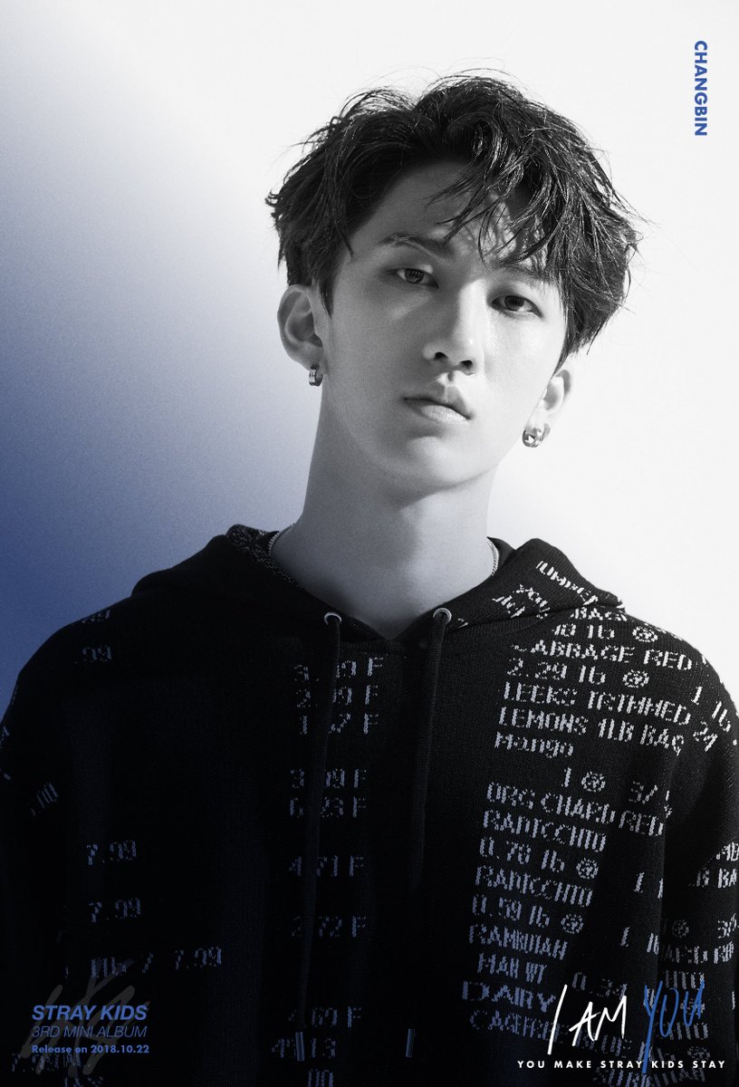 Stray_Kids's tweet photo. Stray Kids(스트레이 키즈) <I am YOU>
TEASER IMAGE

#창빈 #CHANGBIN

2018.10.22 MON

#StrayKids #스트레이키즈
#IamYOU #UNVEIL
#YouMakeStrayKidsStay https://t.co/qanah795dE