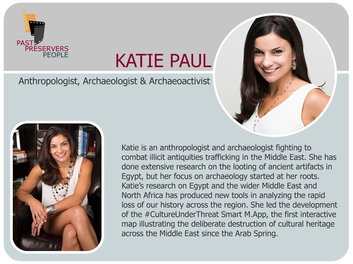 Meet Katie Paul, @AnthroPaulicy anthropologist, #ArchaeoActivist & #TempleHugger focusing on the #MENA region, heritage looting, culture, society, and politics - with a penchant for social media and globalization!