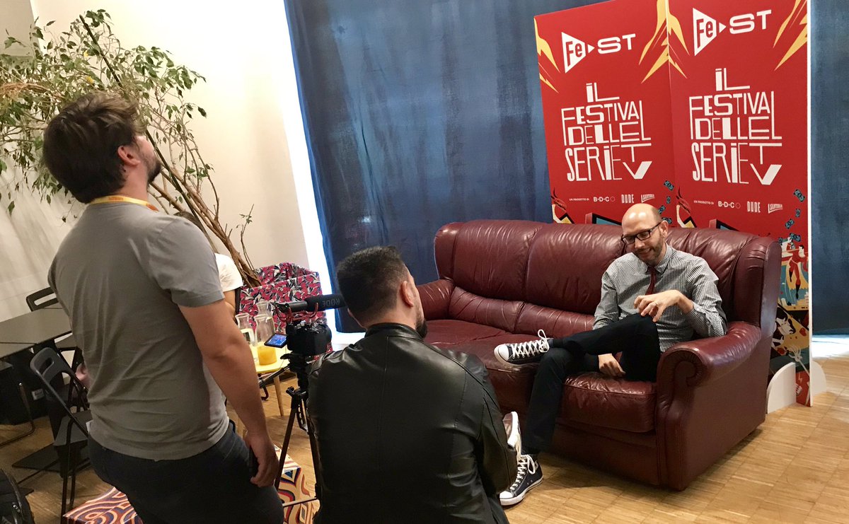 DiscoveryItalia's tweet image. #Interviewtime with #WalterIuzzolino #Walterpresents #Dplay @ #FeST #Festivaldelleserietv