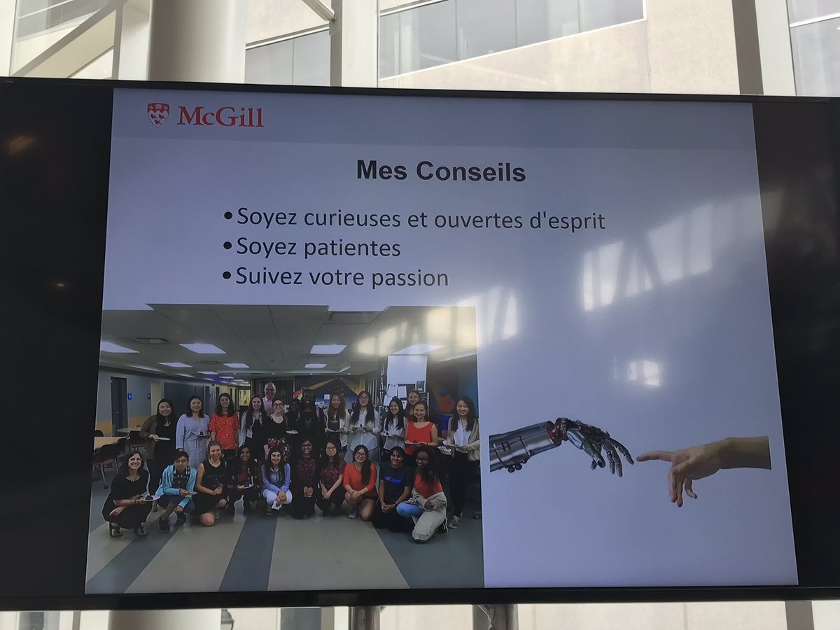vcherenfant's tweet photo. Loving #DoinaPrecup’s simple and real advice to young girls about getting in tech #TechnoFeminin https://t.co/QZOgRLYZis