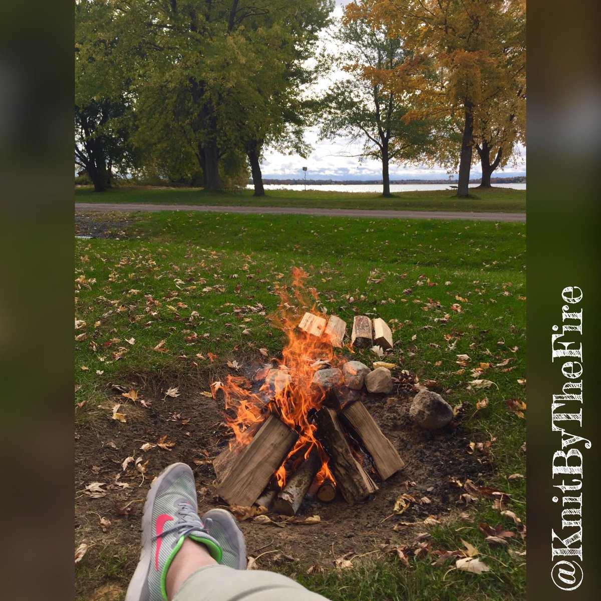 Had to get the last campfire of the season started early this morning. It’s a <a href="/CFL/">CFL</a> Triple Header Day!

Who says you can’t make time for camping and football?!

#CFLGameDay #RNation #StLawrenceSeaway