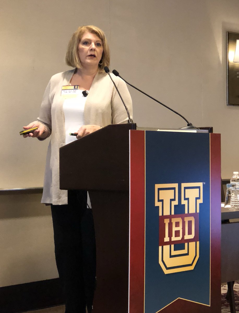 IBDMD's tweet photo. Michele Rubin, APN, CGRN @UChicagoIBD teaching about surgery in #IBD. (And for those asking, we are not related!) #IBDU @UChicagoGI https://t.co/iyXbJvlQX8