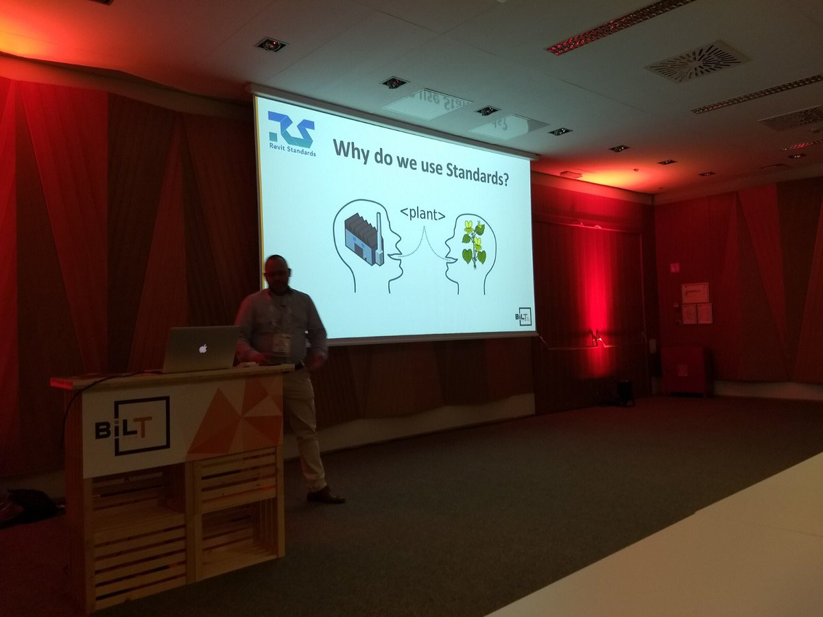 Chairman <a href="/m_wieringa/">mark wieringa</a> explaining  the <a href="/RevitStandards/">Revit Standards</a> at the #BILTEUR in #Ljubljana