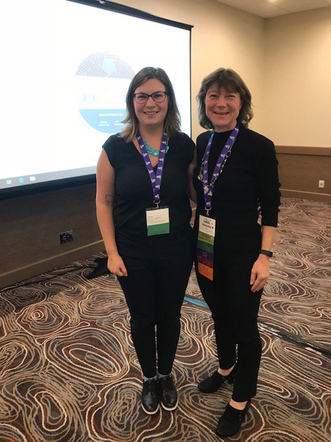 latarasoff's tweet photo. Great to catch up with Melanie Basso, Senior Practice Leader (Perinatal) @BCWomensHosp at #CAPWHN2018 We first met at this conference 5 years ago. We do work to improve the pregnancy outcomes of women with physical disabilities #pregnancy #Disability #perinatalhealth https://t.co/D0aSru9f6a