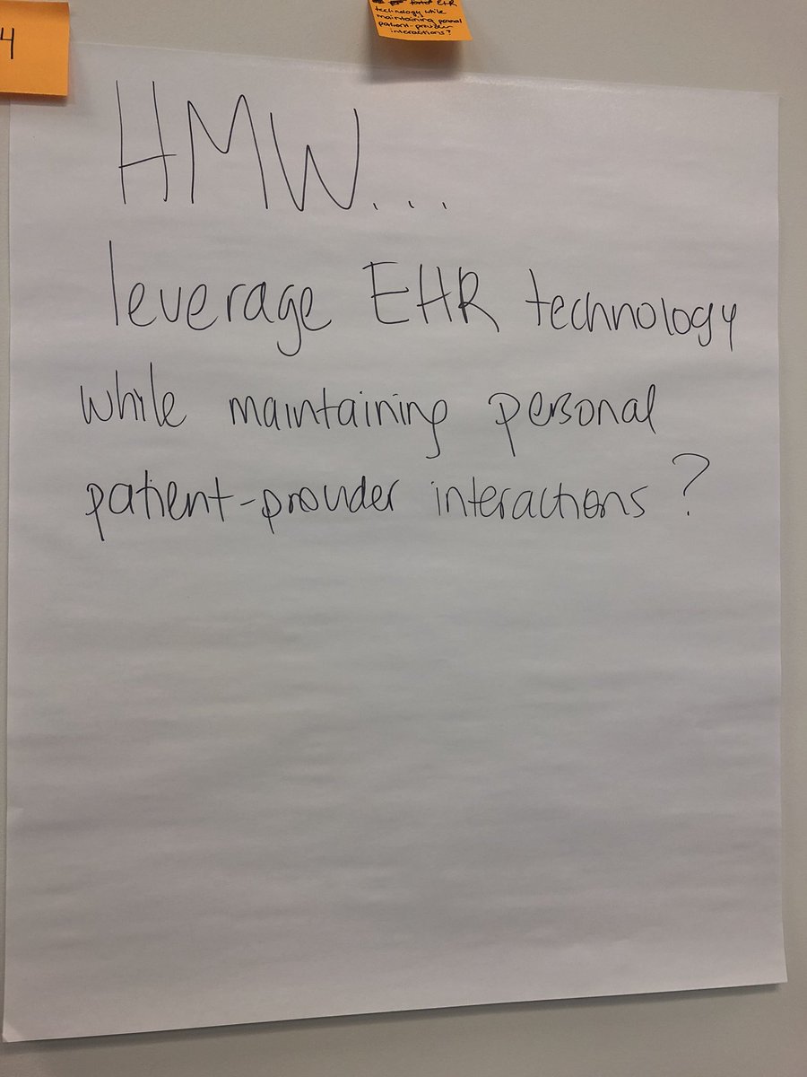 DeGrooteIHLC's tweet photo. Some amazing “How Might We...” questions being asked on important healthcare issues at the design thinking workshop #DIHLC2018 #healthinnovation #ONhealth #MedEd #interprofessional #designthinking https://t.co/iTTaB7eqeo