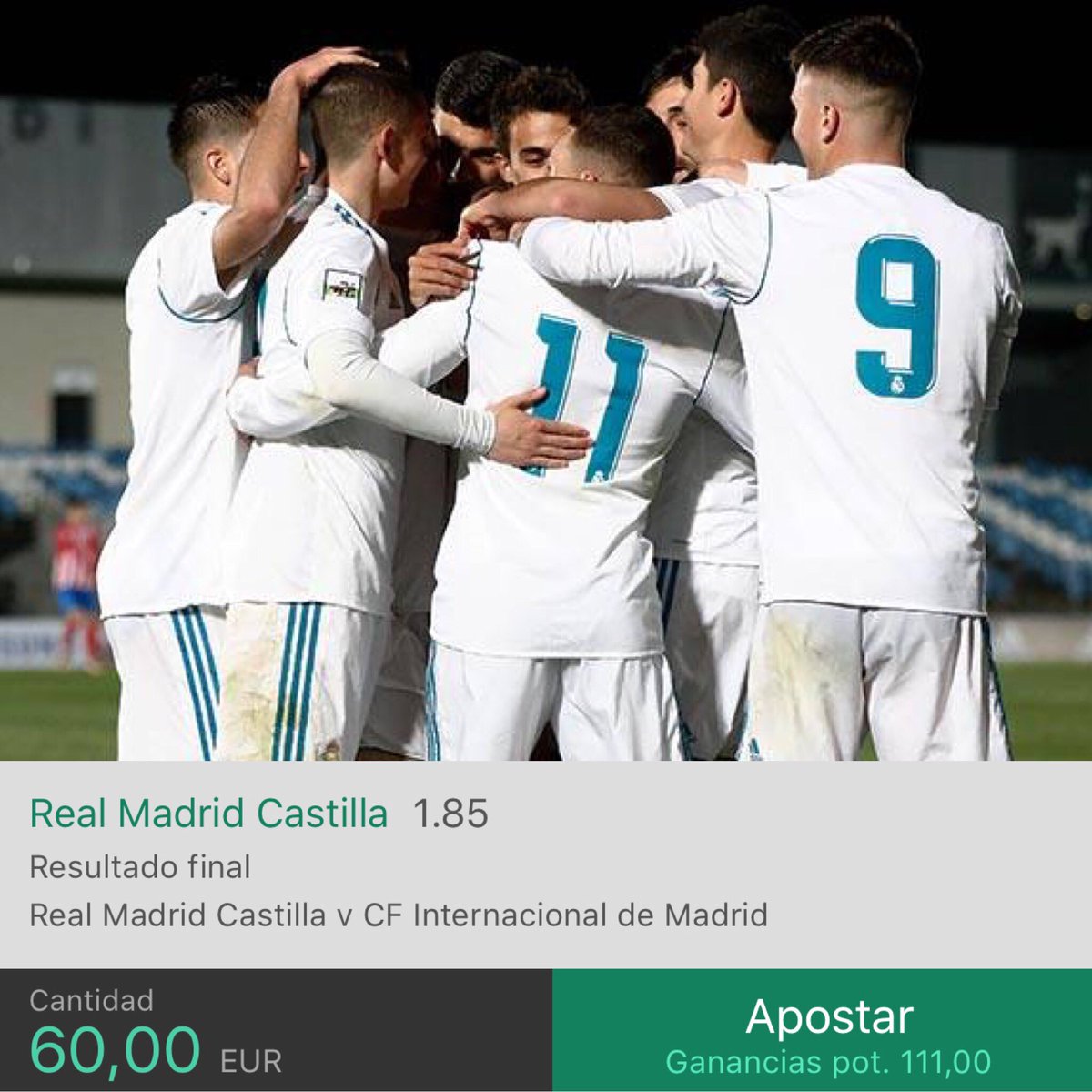 Paulabets's tweet photo. 👉🏼 Así nos fue ayer..⁠⁠ ⁠ 

⚽️✅🌀1.95
⚽️🔵🌀2.10
⚽️🔵🌀1.85
⚽️🔵🌀1.925

🌍 #SegundaB 🇪🇸
⚽️ #RealMadrid B
🆚 #Inter de Madrid
🌀 1.85
🔥 Stake 3
⏰ 20:30h

👉🏼 Vamos con otras 2️⃣ #Apuestas 🍀
en #Telegram
⚽️ #UEFANationsLeague 🇪🇺

👉🏼 ¡Únete gratis! 📲 https://t.co/ADVgqsMSpi https://t.co/eSVvGnQbPq