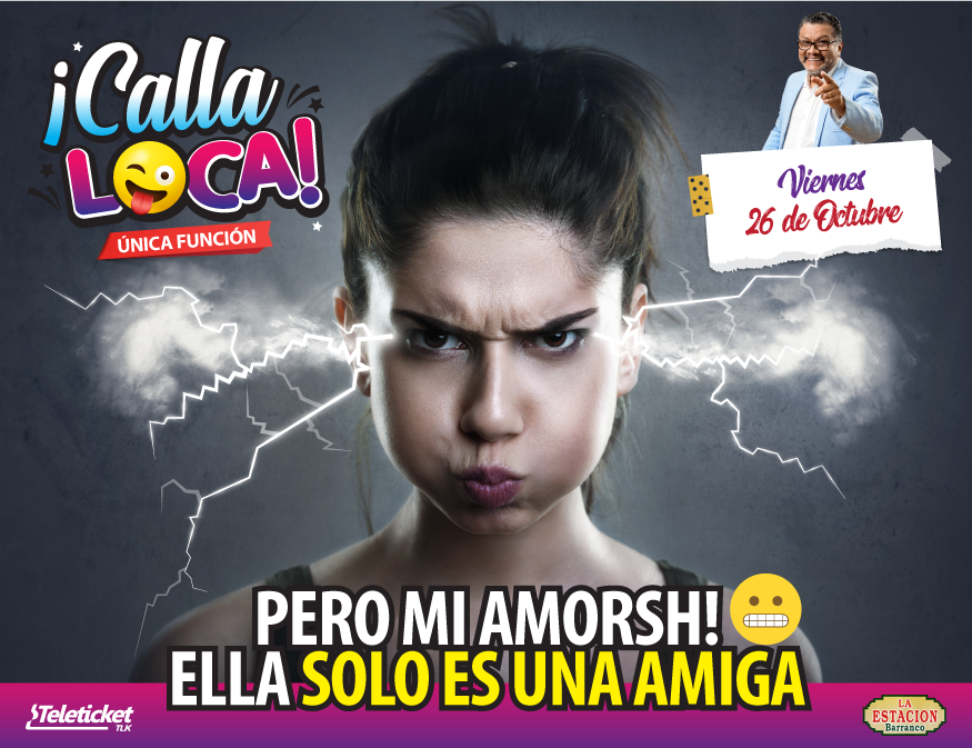 Doctor_Angulo's tweet photo. Este 26 de Octubre ven a ¡CALLA LOCA! Y acéptala tal y como es, aprende que le hiere o lastima? y qué tipo de hombre necesita para ser feliz las entradas están en Teleticket de Wong y Metro y online por aquí ▶ https://t.co/vhFuMLdYre
#CallaLoca #TomásAngulo #ÚnicaFunción https://t.co/HVbHU5DUvV