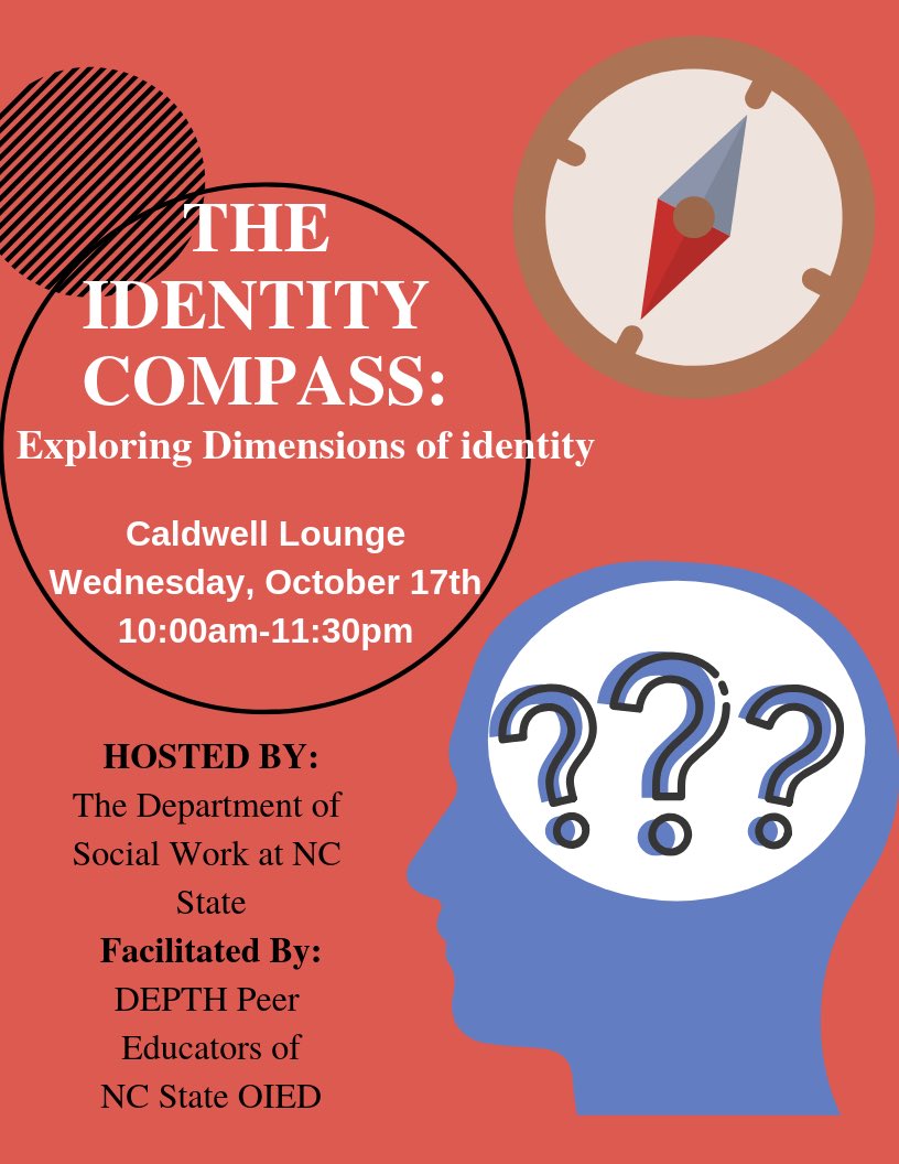 NCState_DEPTH's tweet photo. Join us for our first workshop of Diversity Education Week this Wednesday at 10 in the Caldwell Lounge! Hope to see you there 😊 #ThinkandDo #DEW2018 #NcState #DEPTH https://t.co/DEmD3Jh1T3