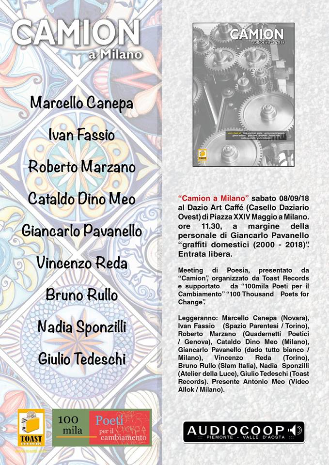 CAMION a Milano sabato 8 settembre 2018