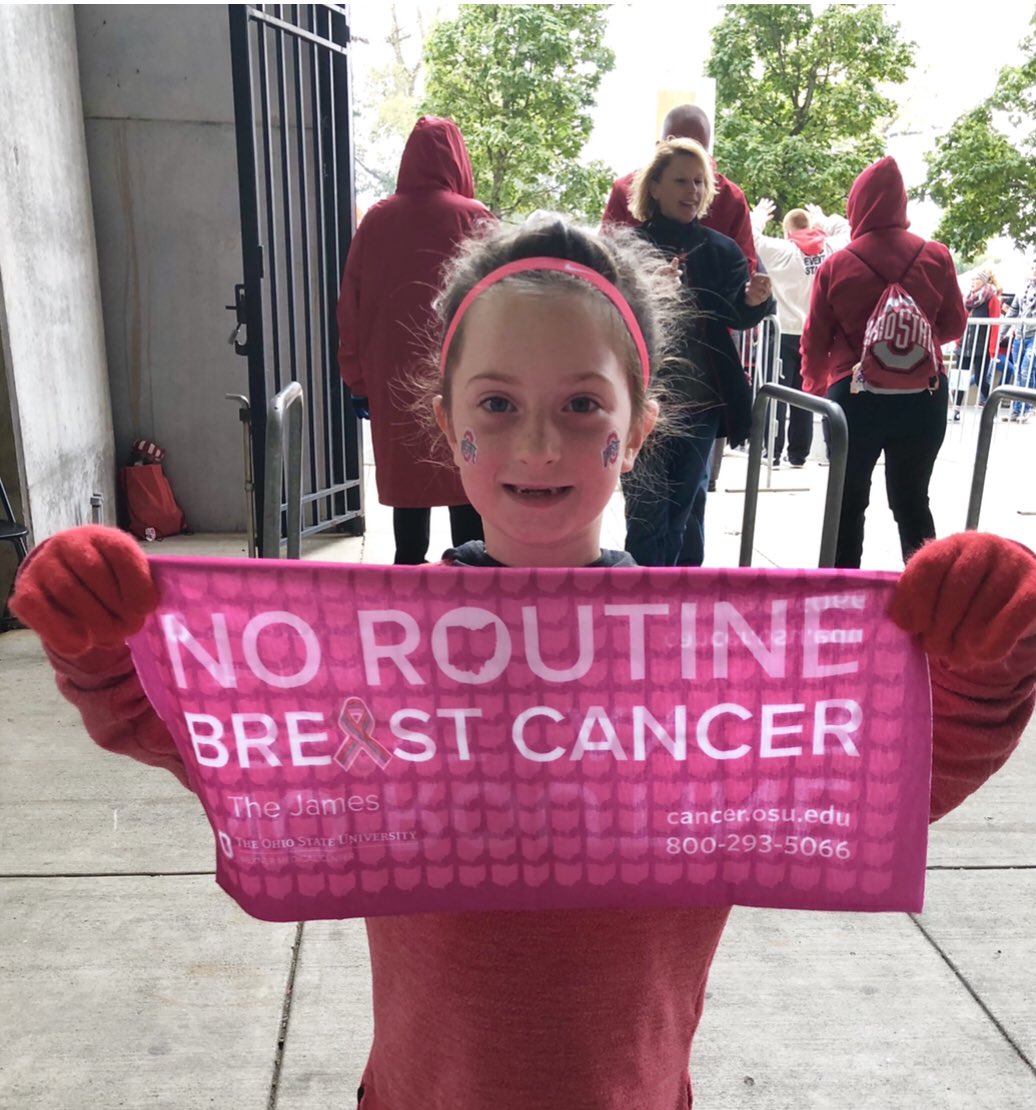OSUCCC_James's tweet photo. #BuckeyesGoPink #BreastCancerAwarenessMonth https://t.co/kaJsFf0fcN