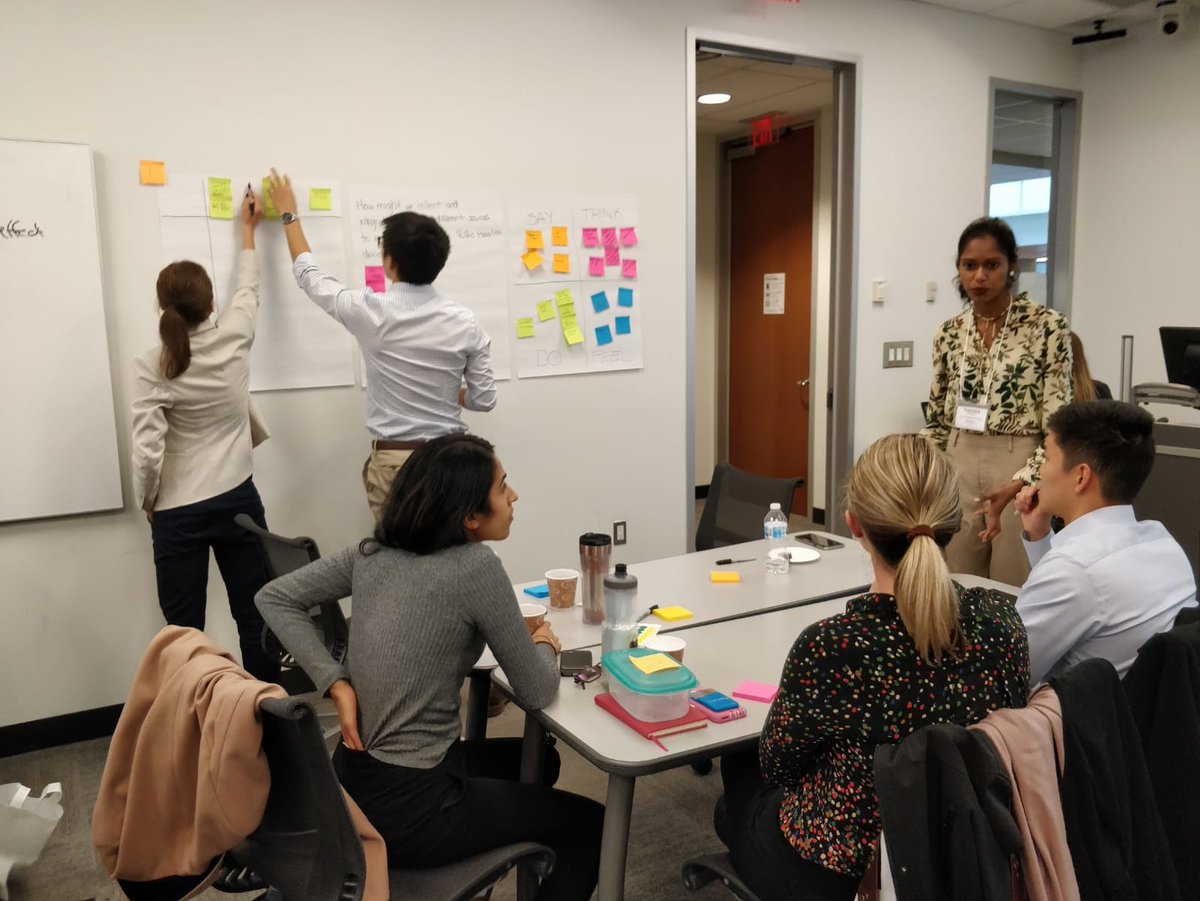 DeGrooteIHLC's tweet photo. Some hands on empathy mapping being done to think about how to tackle issues like the Opioid Crisis and Electronic Health Records at the design thinking workshop #DIHLC2018 #healthinnovation #ONhealth #MedEd #interprofessional https://t.co/BH1UmbZMS1