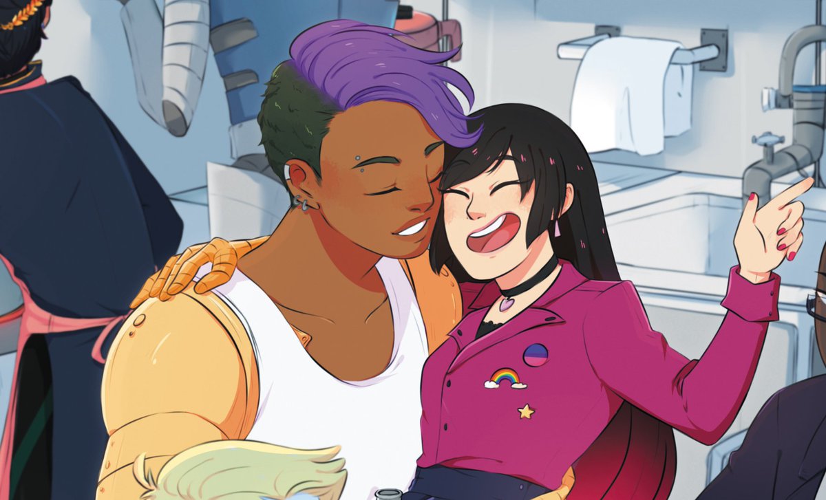 Sphr_AM's tweet image. (i almost forgot we can post prev now hdshf) sneak peak of my piece for @queercasts zine!! pre-order open until Nov 5th, you can check them out here queercasts.bigcartel.com 🌟🌟