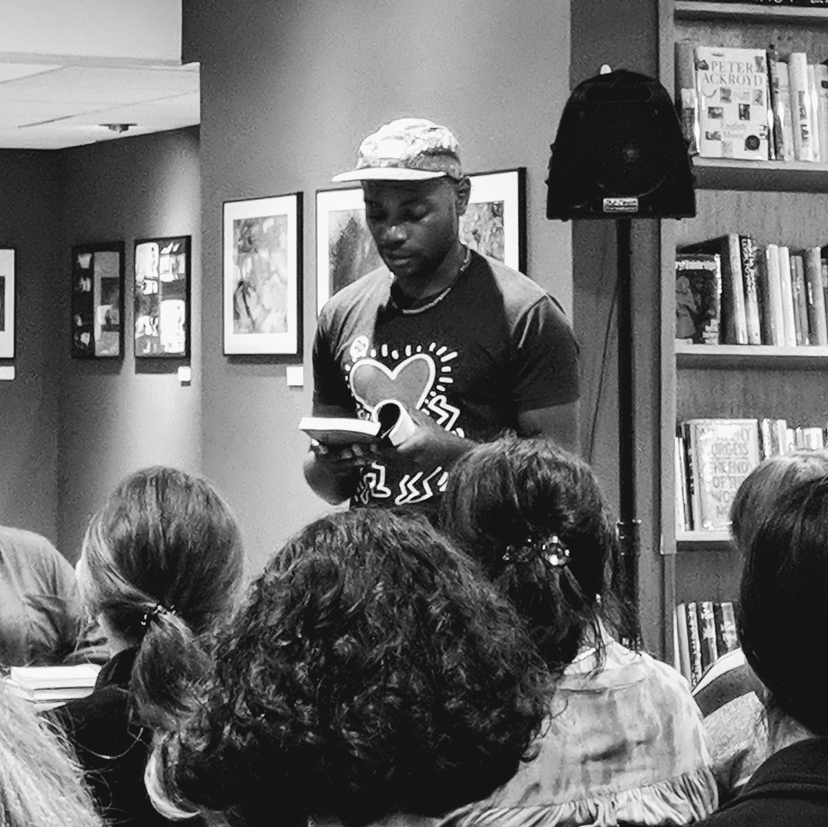 Editors_MIR's tweet photo. Next up is @keithjlondon reading his #MIR14 piece 'Mug' https://t.co/0ZQjcxrwiu