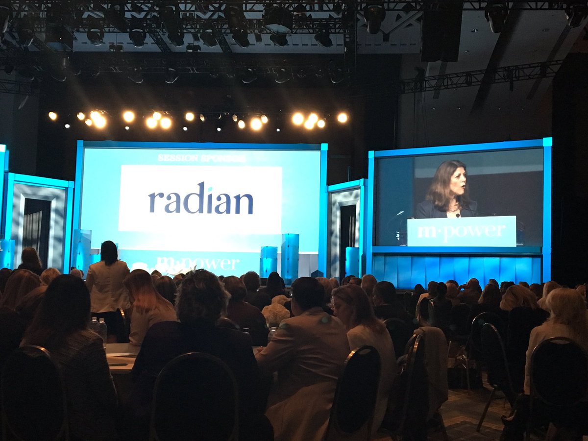Rashi_Iyer's tweet photo. Zoe Devaney, SVP, Marketing and Customer Experience, @RadianMI introduces panel discussion on Closing the Gender Divide at #mPoweringYou18. https://t.co/8ajgeCVVqu