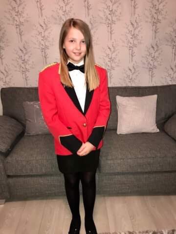FMSOD's tweet photo. Meet the kids. One of our Inters April. A  confident musician who at the age of 11 is a member of @BarnsleyMetBand. She took part in a concert for the hospice last night, and doesn’t she look the part 😍 Very proud of you April, well done. #allaboutthekids #cashforkids #versitle https://t.co/HsSezQnula