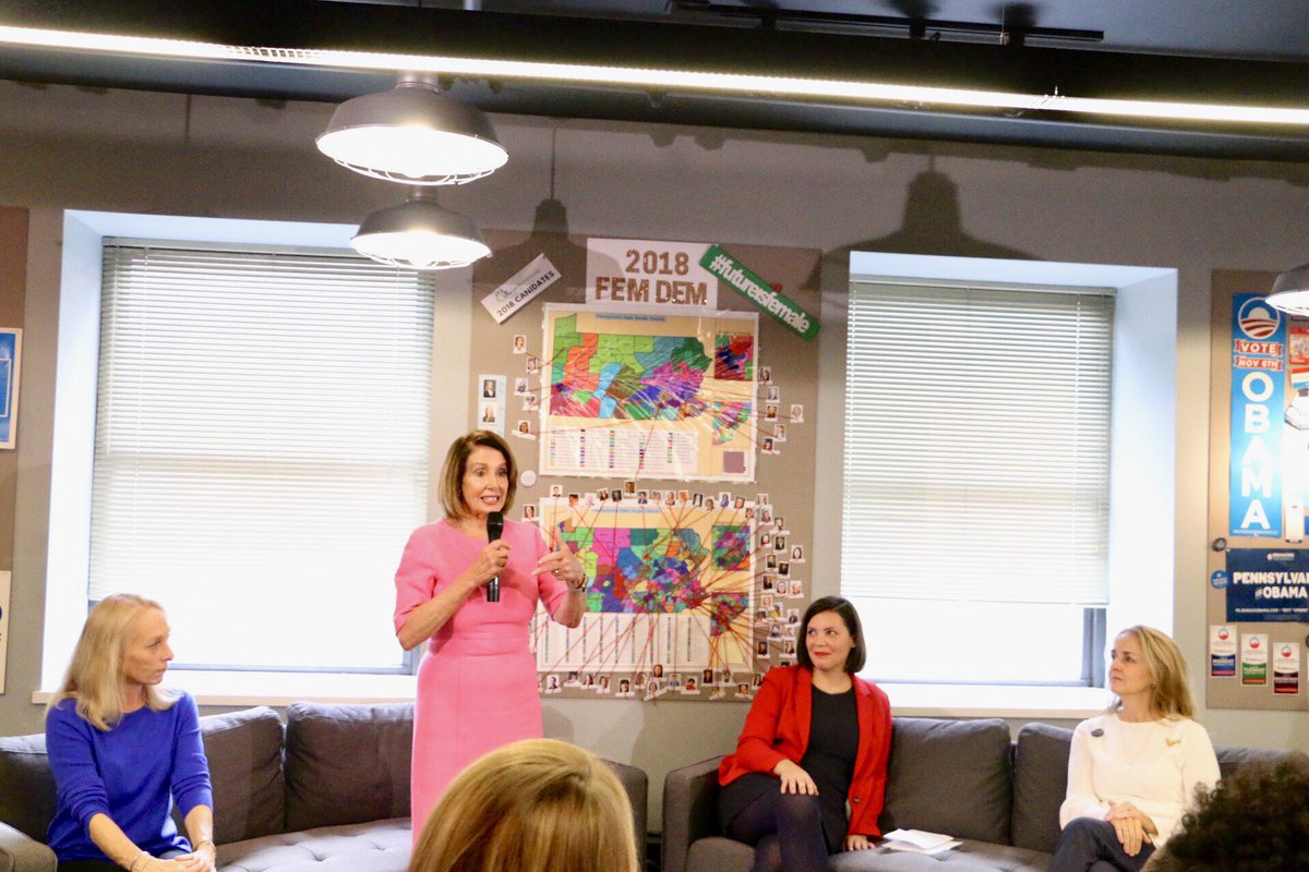 TeamPelosi's tweet photo. Thank you, @Emerge_PA, for the wonderful hospitality. As I mentioned, be ready when running for office — and be you! —NP #WomenSucceed https://t.co/JKLr6EcHqY