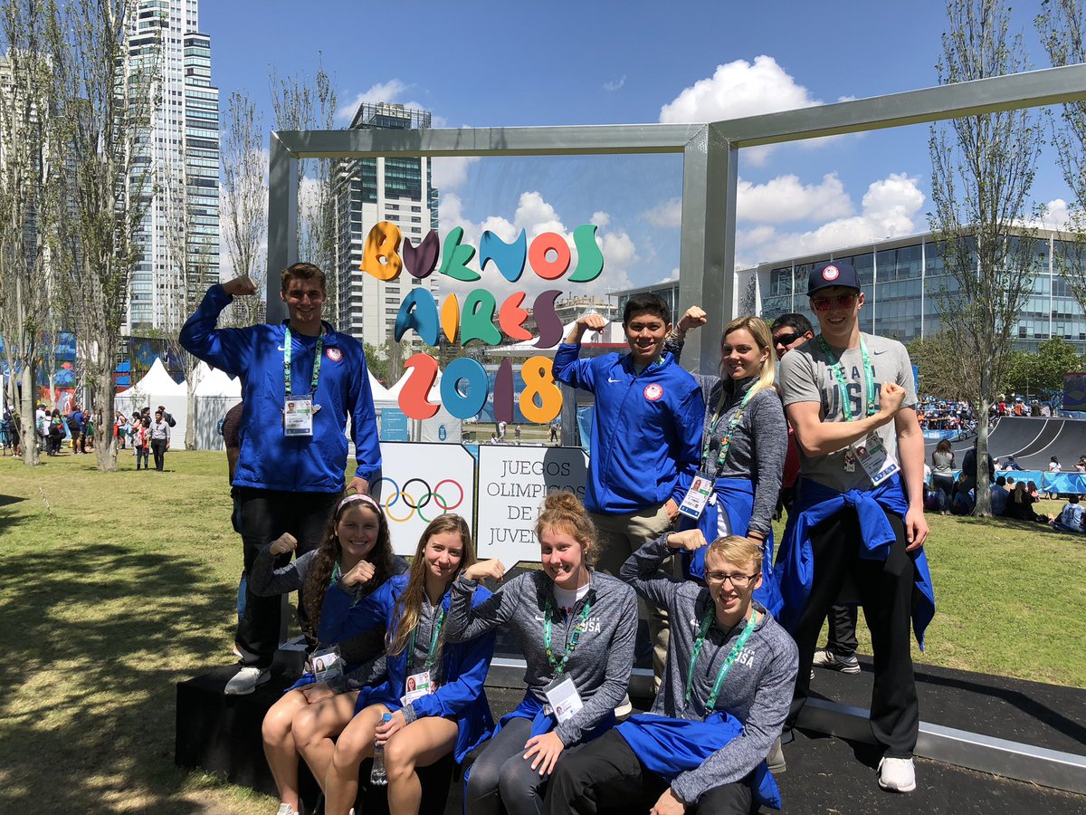 MitchDaltonNJT's tweet photo. The #TeamUSA Youth Olympic Team is #NikiStrong ! Niki, we are thinking of you in Buenos Aires! 💪🏼🇺🇸 https://t.co/FkGaSqt5YR