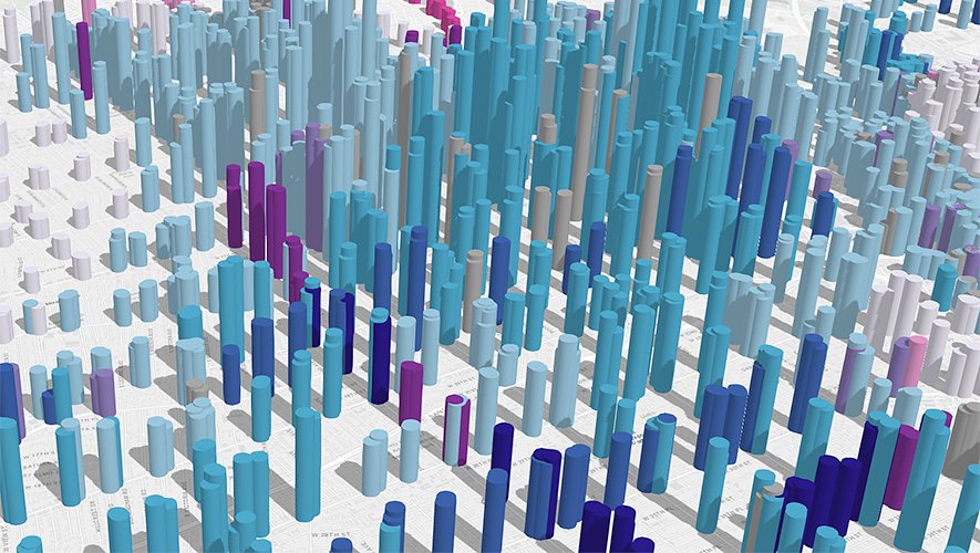 Esri's tweet image. Explore two attributes in a relationship visualization (bivariate choropleth) using the #SmartMapping relationship module. Learn more: p.ctx.ly/r/8jwt #DataViz #JavaScript