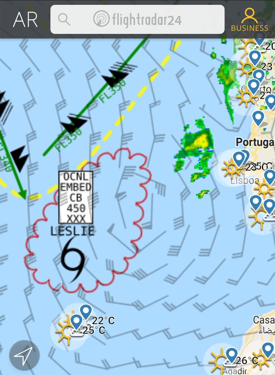 mrodriguezpg's tweet photo. #Leslie now with #flightradar24 https://t.co/fgjzVMMzbf