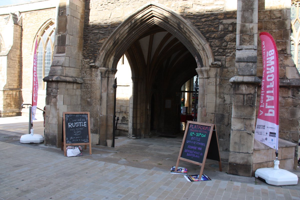 StJohnsPborough's tweet image. 100 people of all ages came into the church this afternoon for @Platform8PBO production of #Rustle. Interactive story telling in the woods (at the back of the church).