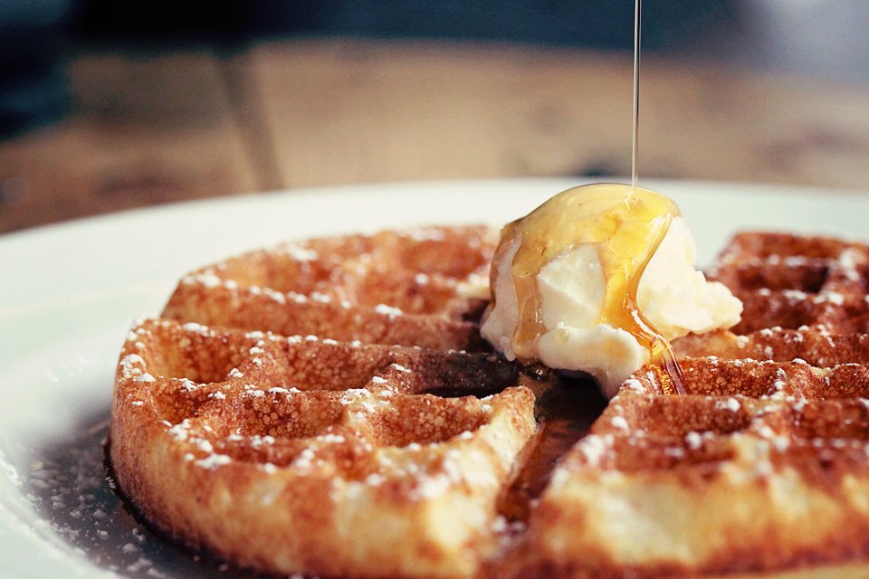 Waffle + Butter + Syrup = Perfect Saturday Morning
#CafeBernardo #PRGFoodie #Waffle #WeekendBrunch