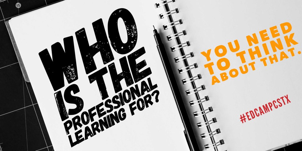 Mann4Edu's tweet photo. Hey #leaders what do you consider when you are developing and designing the learning for your staff? #edcampCSTX #txeduchat #cpchat #txpvi https://t.co/bNGFs5hVVv