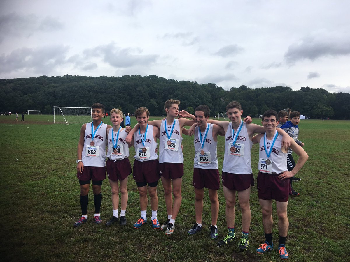 Congratulations to our Boys XC Sophmores for finishing first in the Manhattan Invitational! <a href="/CHSBoysXC/">Chelmsford Boys XC</a>