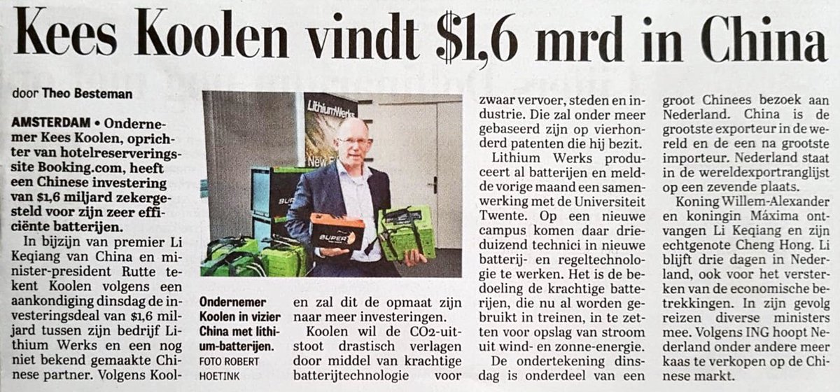 RonNuwenhof's tweet image. Kees Koolen ‘vindt’ $1,6 mld in China. #LithiumWerks