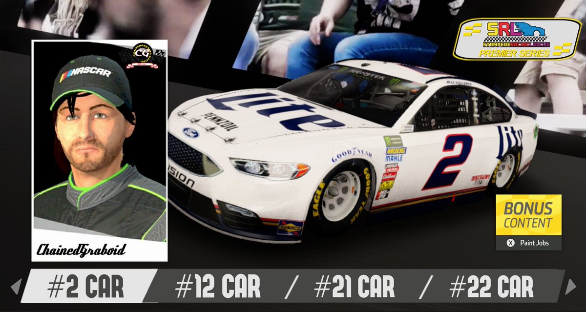 CGRacingTEAM's tweet photo. Here's today's #CGRacing line-up for the #SRPS race at New Hampshire!
2 ChainedGraboid
12 UnalignedImp61
21 FocusedChris
#NASCARHeat3 https://t.co/taUjeTVdsb