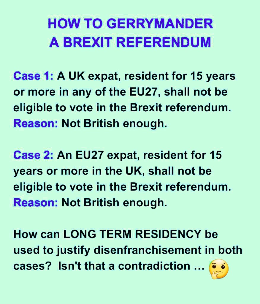 <a href="/piersmorgan/">Piers Morgan</a> It wasn't democratic. It wasn't binding. Why could commonwealth citizens here for a year vote, while millions of EU27 citizens in the UK and UK citizens in the EU could not?