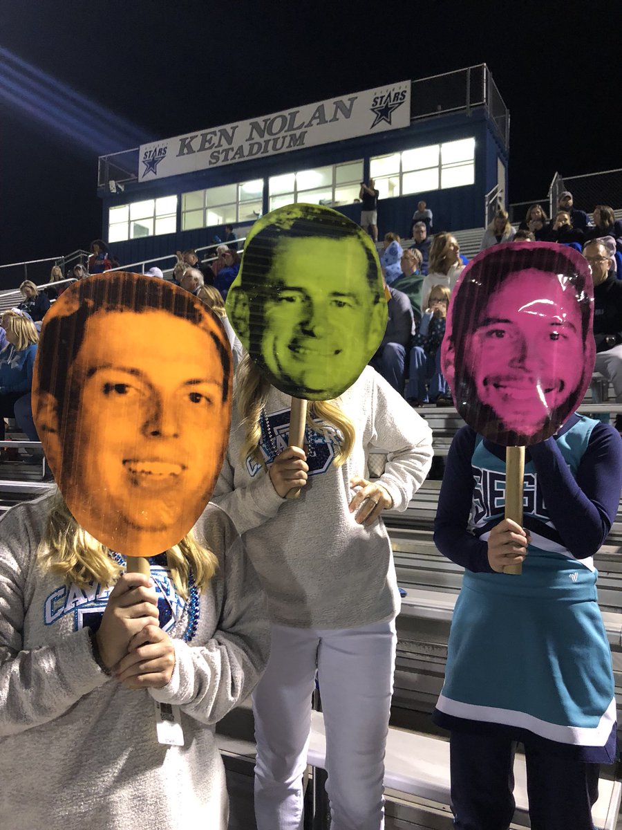 Teachers supporting our students and coaches...Go Cavs! @SiegelCavFball <a href="/SiegelMiddle/">Siegel Middle School</a>  #teachersinthebleachers