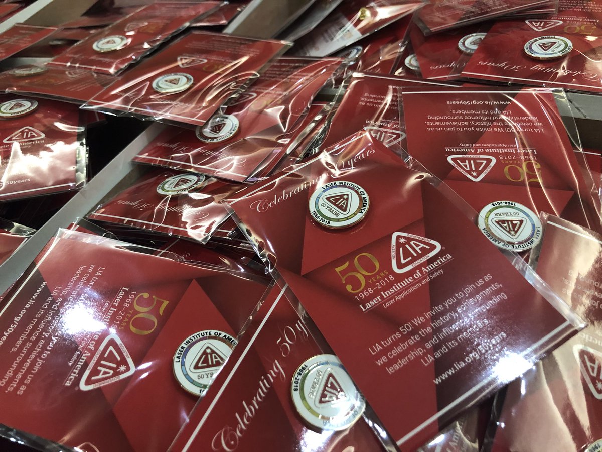 LaserInstitute's tweet photo. Production line in process! #LIAOrg #50th #ICALEO #conference #lasers #photonics #packingaway #happybirthday https://t.co/o5Mhhl9Nq8