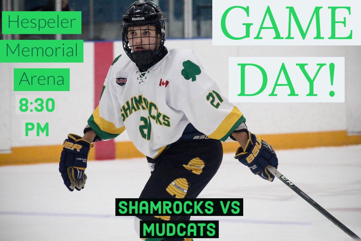 Hespeler Shamrocks Junior Hockey Club (@hespelerjrc) on Twitter photo GAME DAY!!
Come out to the Hespeler Memorial Arena tonight at 8:30 pm for tonight’s game against the <a href="/JrMudcats/">Dunnville Jr Mudcats</a> !!
Tonight we welcome NHL Alumni and WRPA Steve McKenna for the ceremonial puck drop! GAME DAY!!
Come out to the Hespeler Memorial Arena tonight at 8:30 pm for tonight’s game against the <a href="/JrMudcats/">Dunnville Jr Mudcats</a> !!
Tonight we welcome NHL Alumni and WRPA Steve McKenna for the ceremonial puck drop!