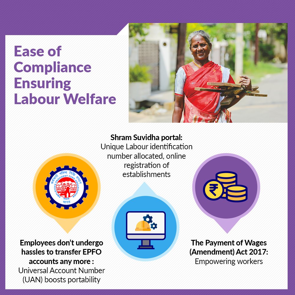 Oneninetwentyn1's tweet photo. #LabourWelfare #Mission20192029 #ShramSuvidhaPortal #UniversalAccountNumber #PaymentofWagesAct #ShramevaJayate #Acchedin #Namo #SaafNiyatSahiVikas https://t.co/cX4Cv7Is0P