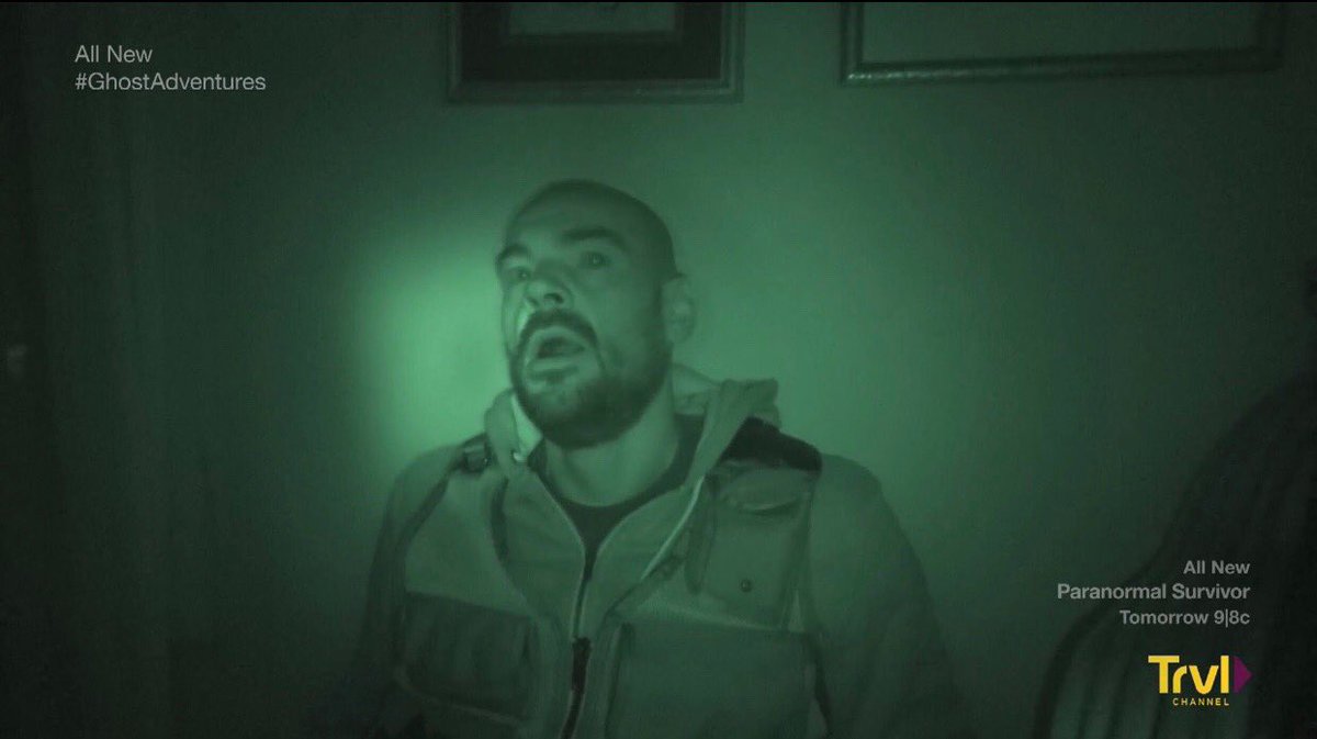 Nvstormchaser1's tweet photo. @AaronGoodwin Bro we can feel how bad you were affected by that push just by looking at you all of you were affected one way or another #GhostAdventures #GraveyardOfThePacific #commandersHouse @Zak_Bagans @BillyTolley @jaywasley https://t.co/WAXFWFBDcI
