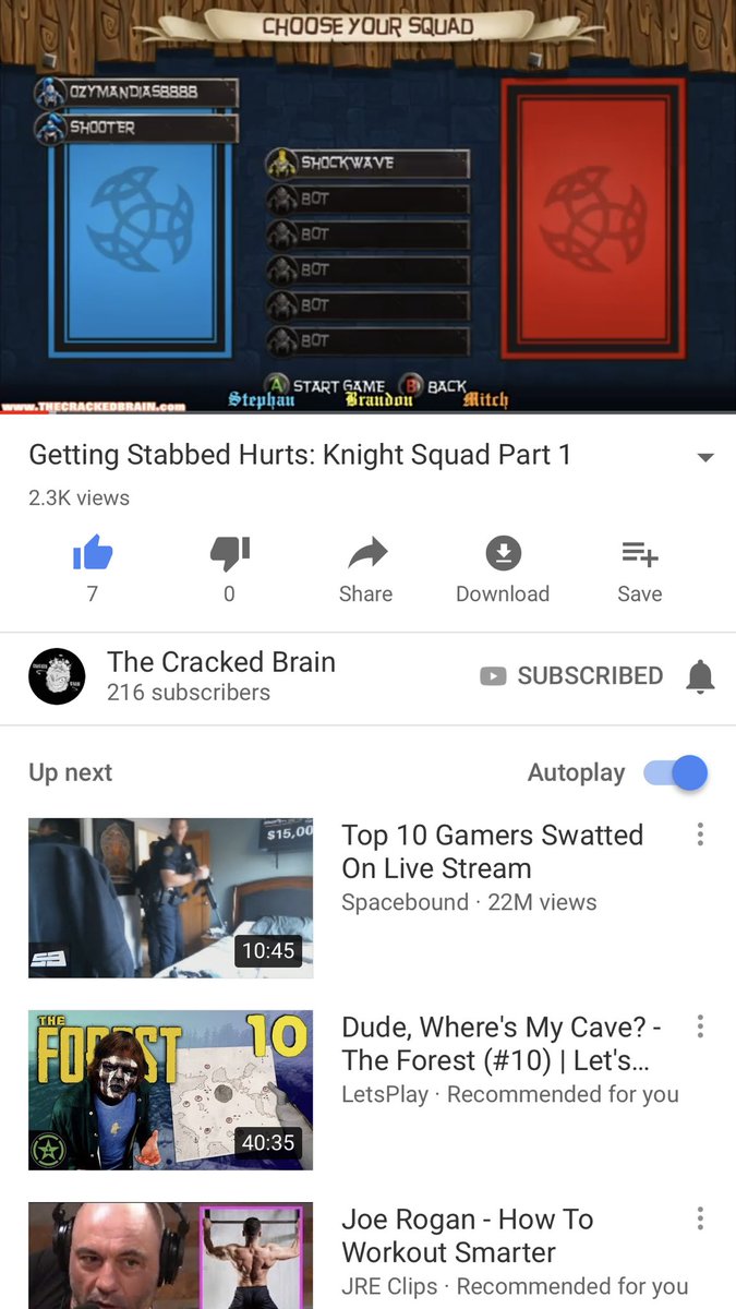 thecrackedbrain's tweet image. Over 2,000 views!?!?! You all amazing. Thank you to everyone that has watched this video. We NEVER expected this kind of response. Looks like we need to work even harder to keep bringing you all quality videos.
#2Kviews #gottakeephustling