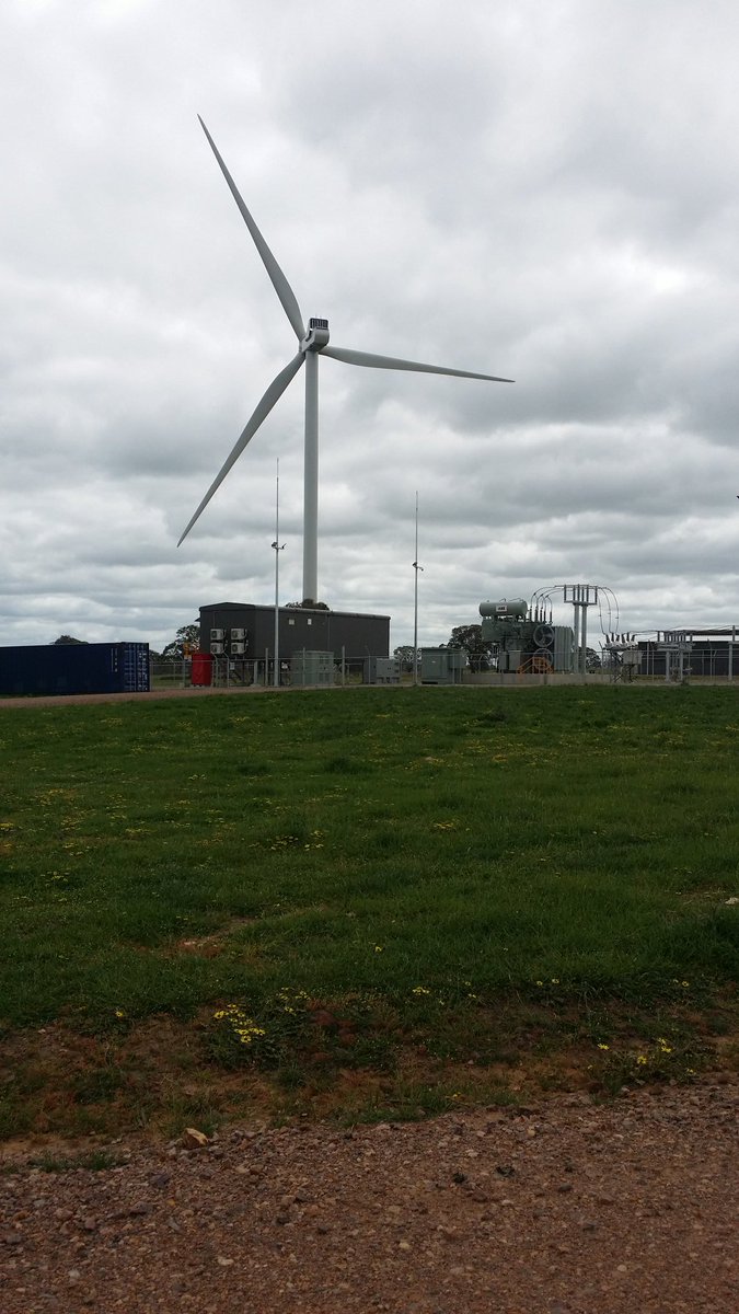 ABB_Australia's tweet photo. RT @MarkPlackett1: #SaltCreekWindFarm
#WindFarmOpenDay
Thanks to @TiltRenewables
and @Vestas
Nice transformer @ABB_Australia ! https://t.co/k7lzXgGKLe