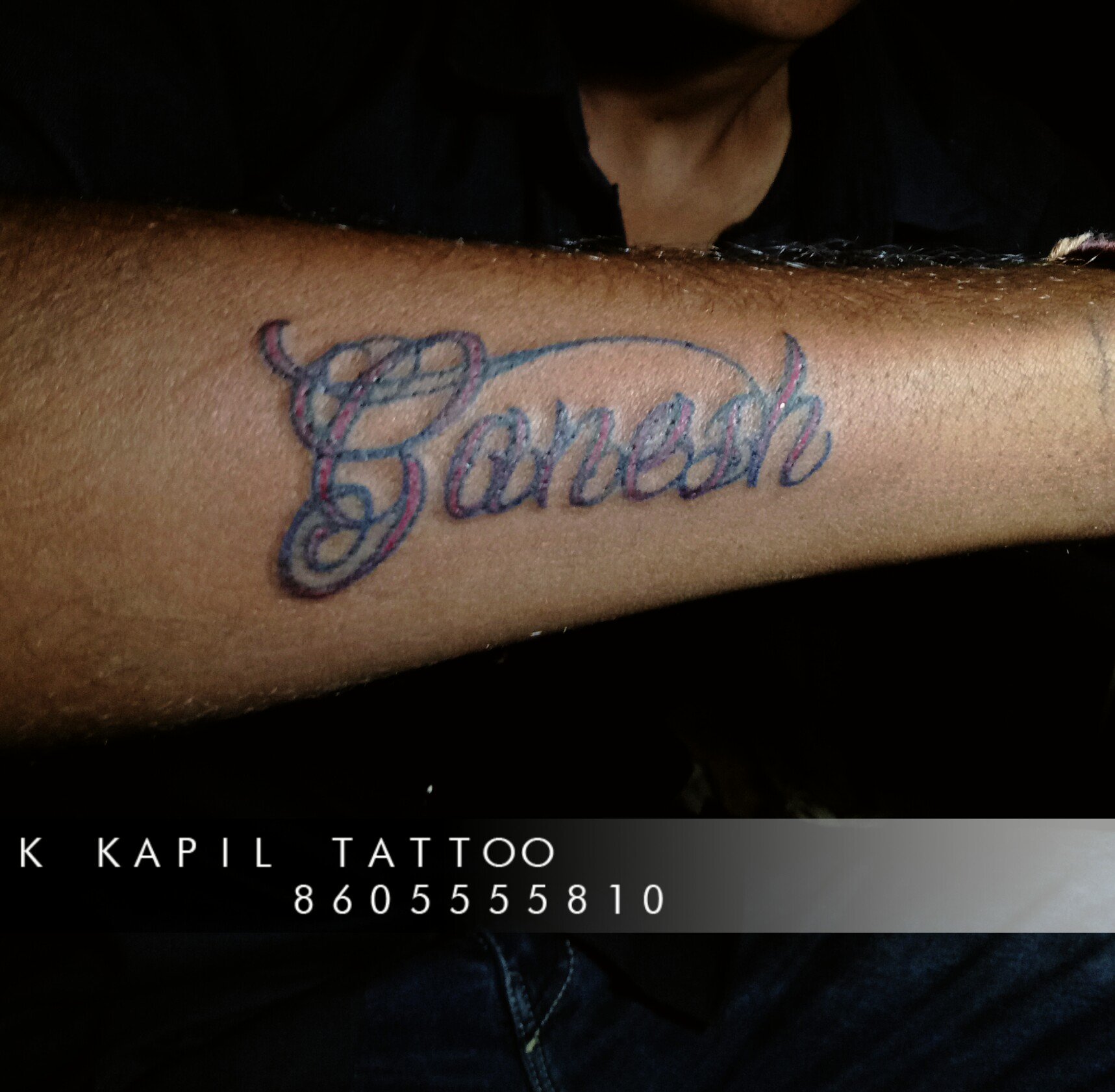 best name tattoo placement in trichy sri gan  Sri Ganesh Academy Beauty  Tattoo Clinic