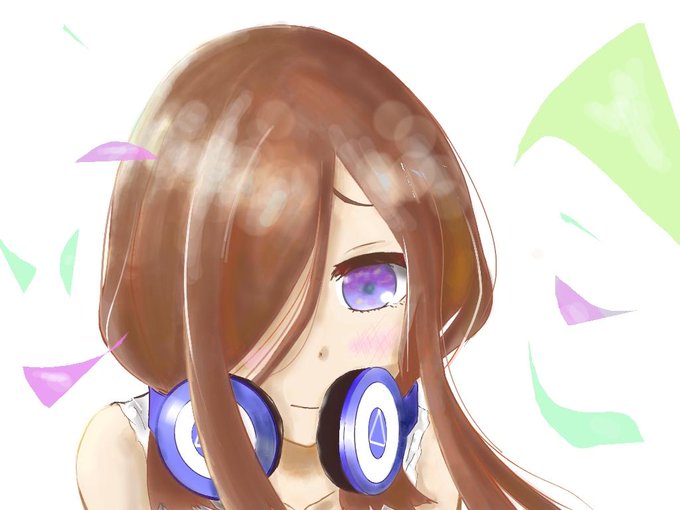 あやまるさんがTwitterに投稿した中野三玖(五等分の花嫁)のイラスト。